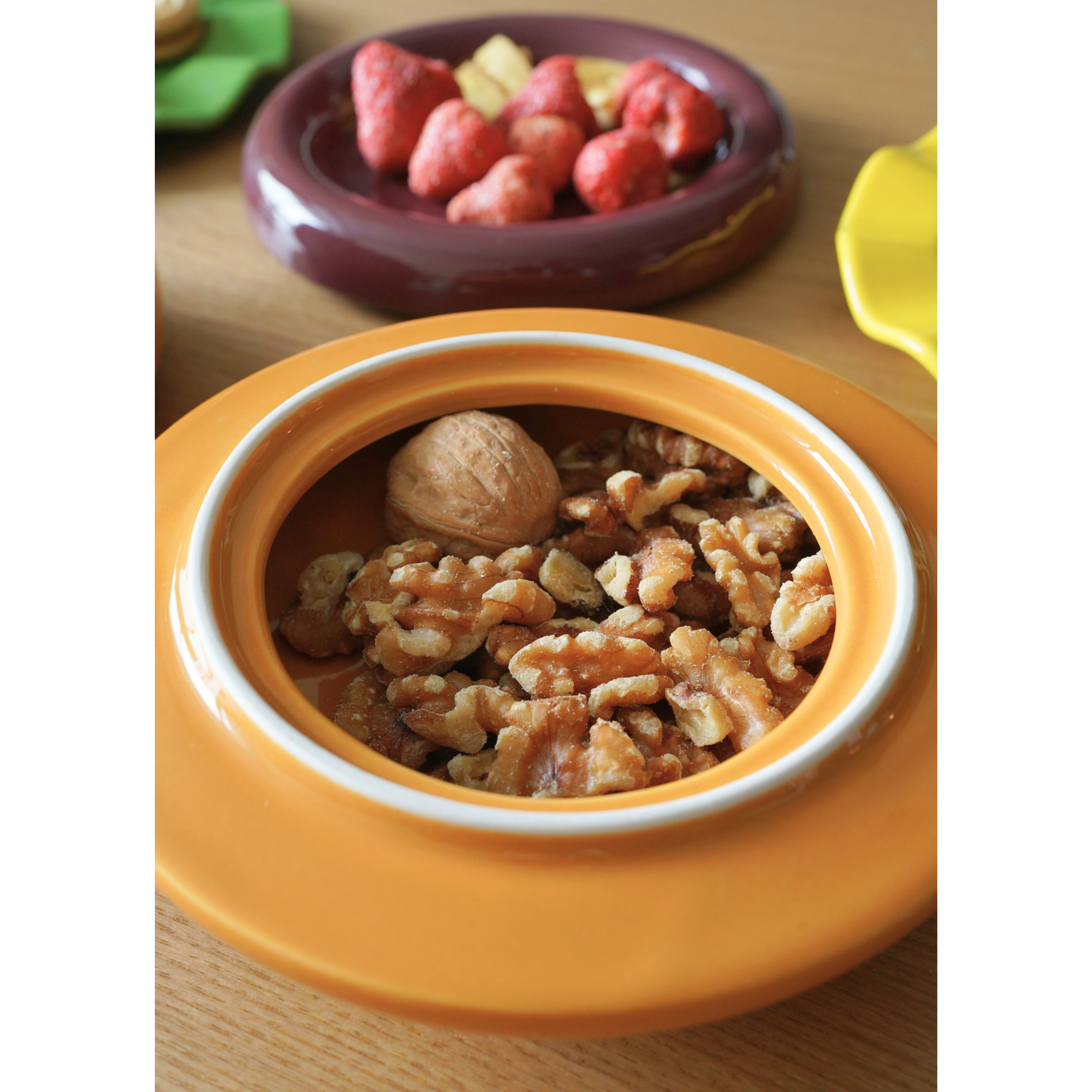 Burger Plate and Bowl Set | 5-Piece Set | Ceramic