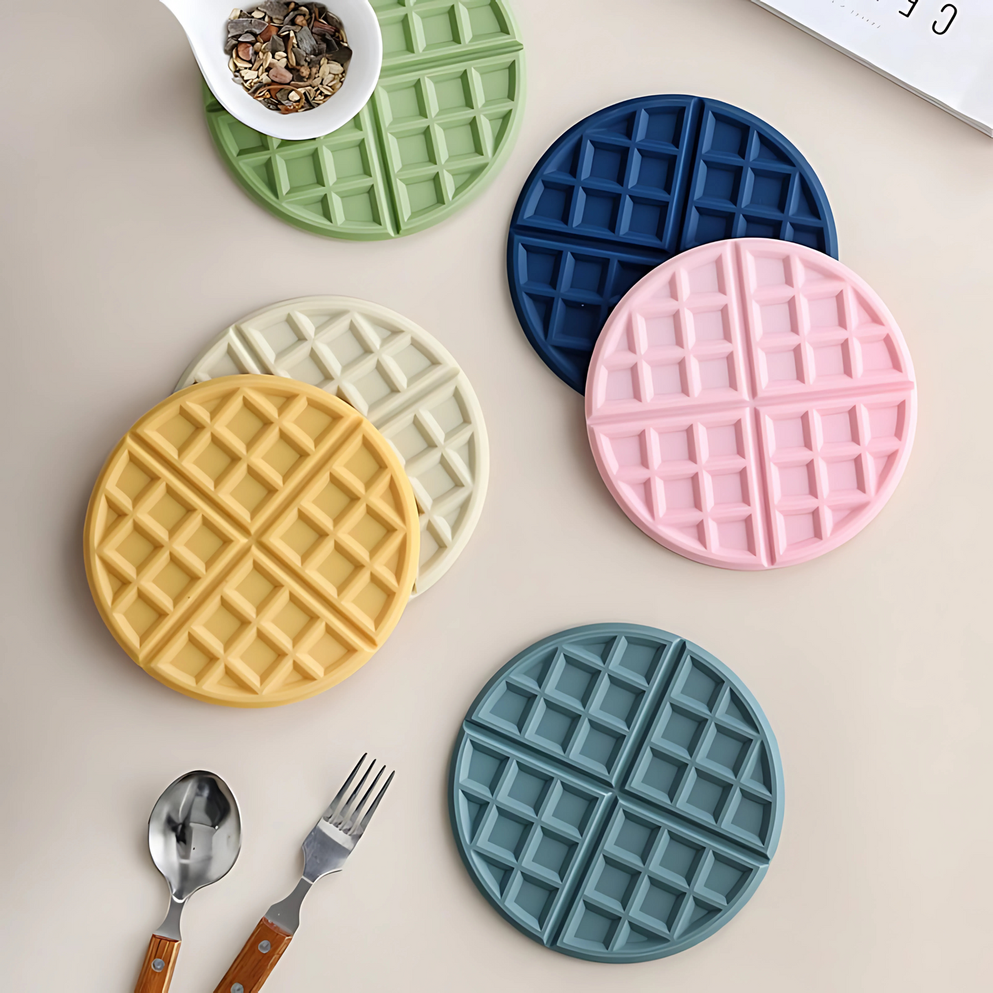 Waffle Silicone Trivets - Classic