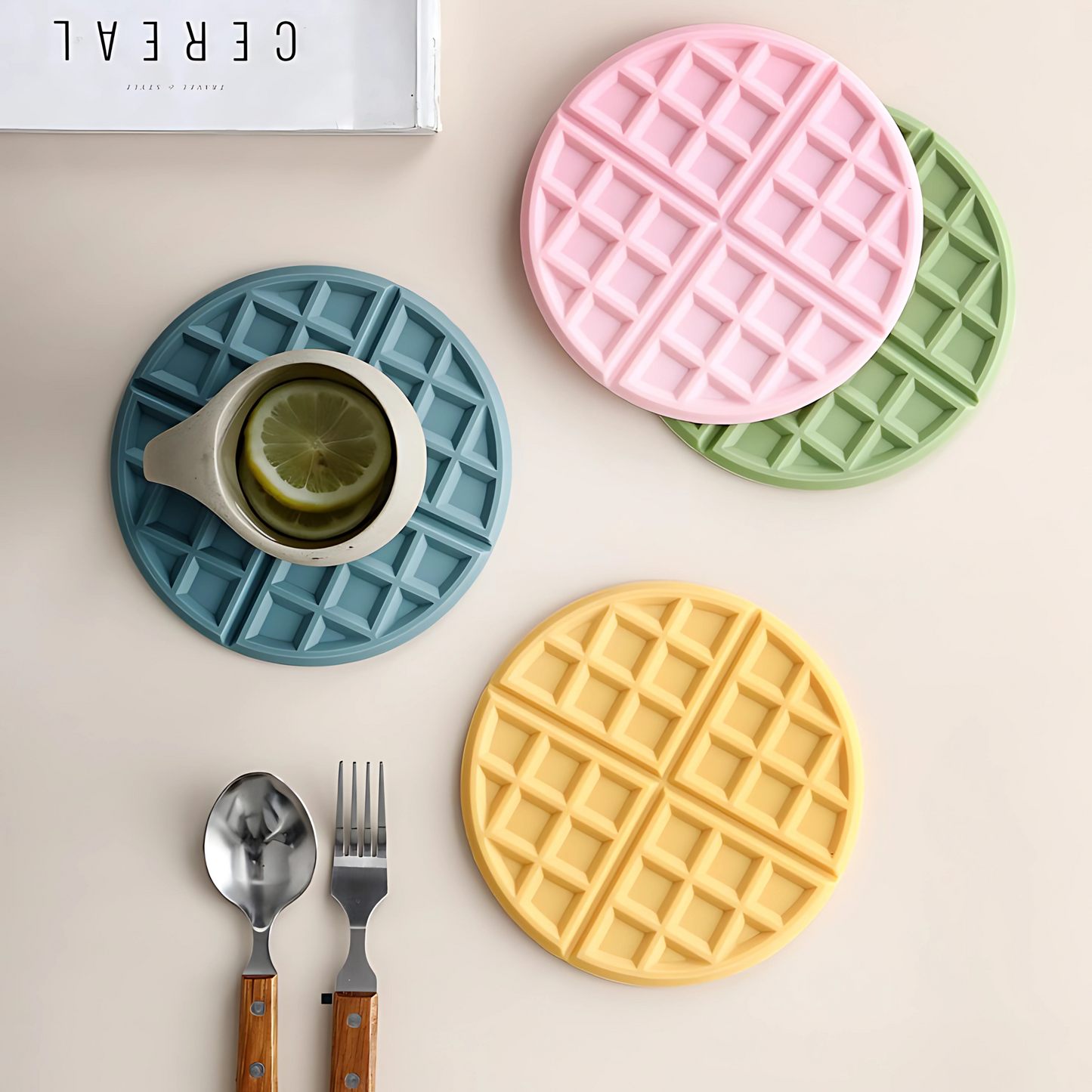 Waffle Silicone Trivets - Classic