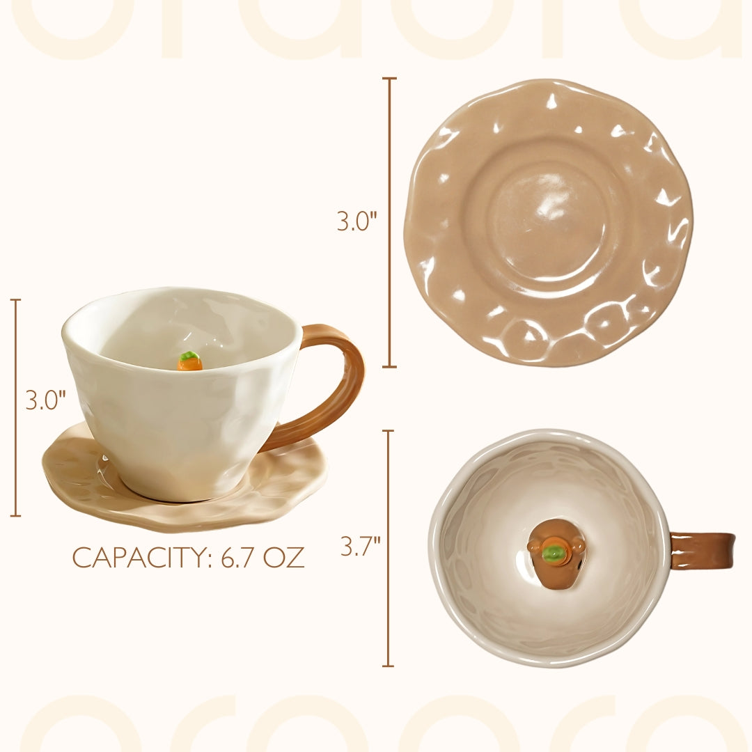 Capybara Cup and Saucer Set