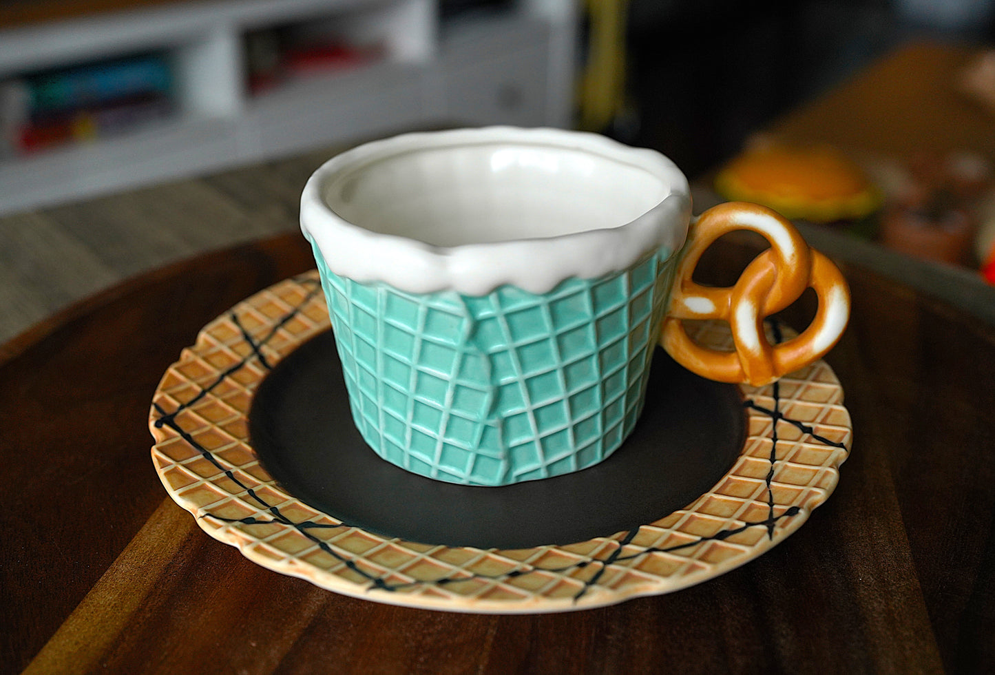 Waffle Cone Mug and Plate Set