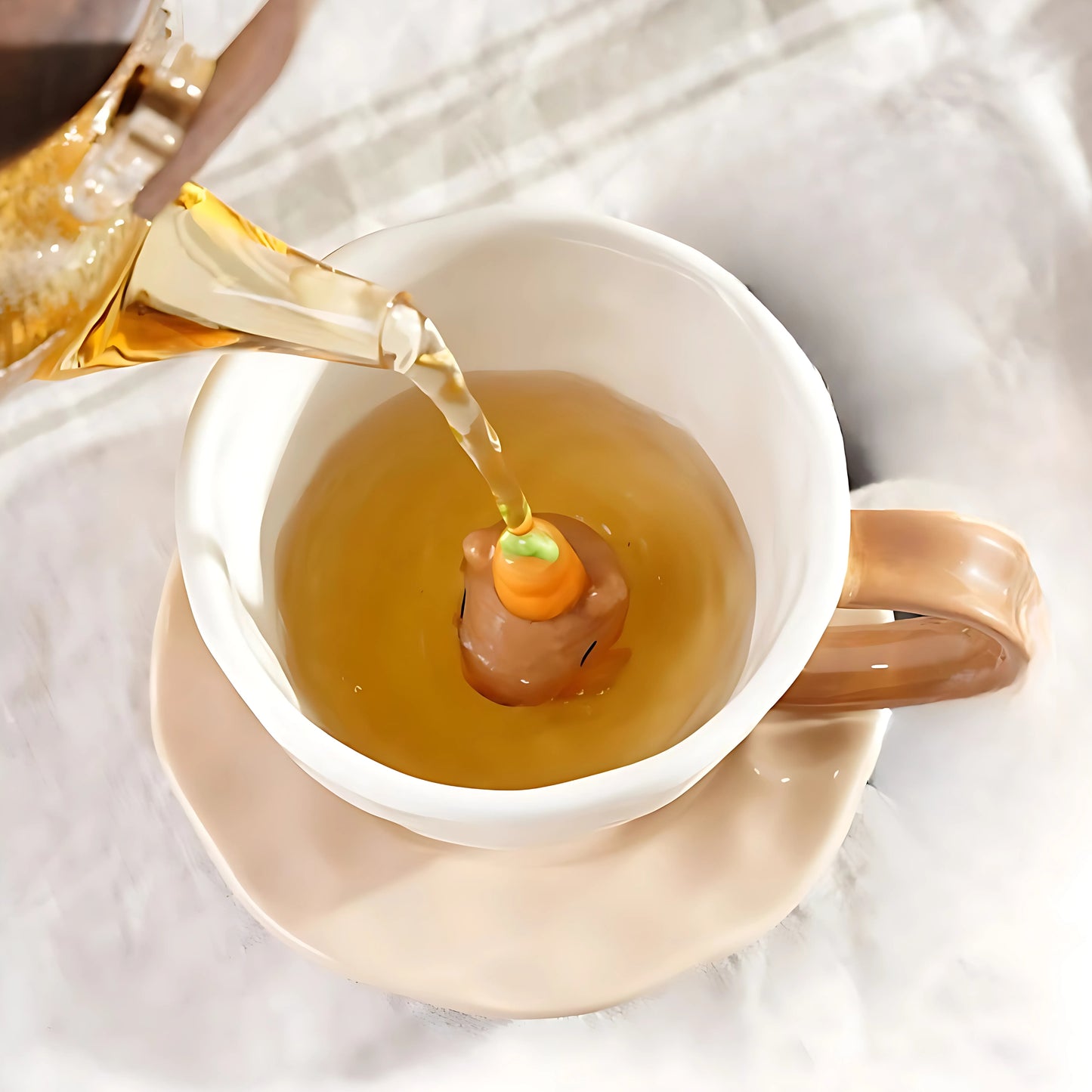 Capybara Cup and Saucer Set