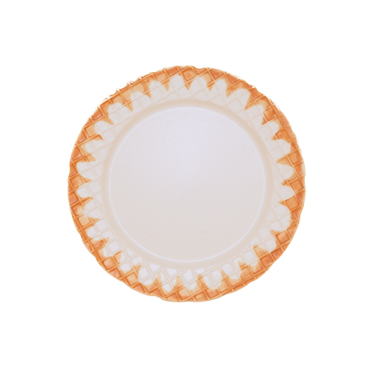 Waffle Cone Ceramic Plate (Icecream)
