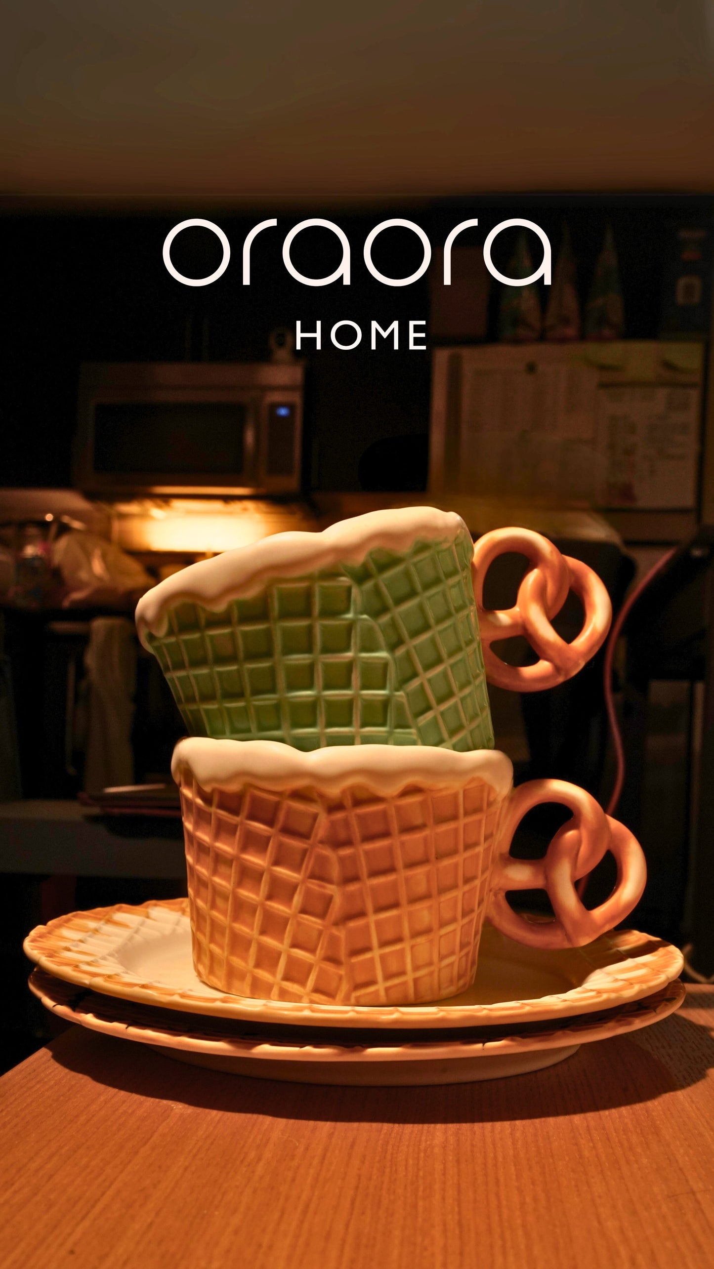 Waffle Cone Mug and Plate Set