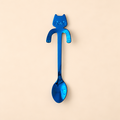 Cat Stainless Steel Coffee Spoon — Hanging Cup Edge Teaspoon