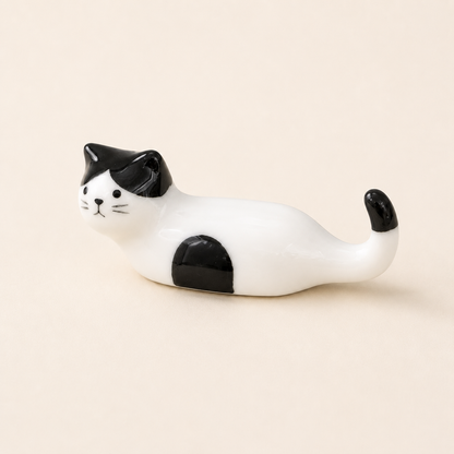Cat Loaf Ceramic Chopstick Rest — 5 Colours | Kawaii Tableware