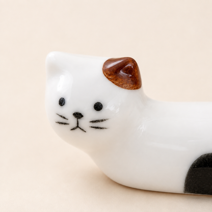Cat Loaf Ceramic Chopstick Rest — 5 Colours | Kawaii Tableware