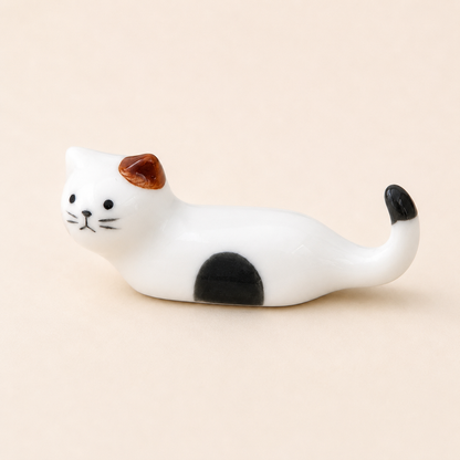 Cat Loaf Ceramic Chopstick Rest — 5 Colours | Kawaii Tableware