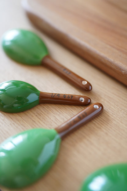 Cactus Ceramic Measuring Spoons and Cup Set