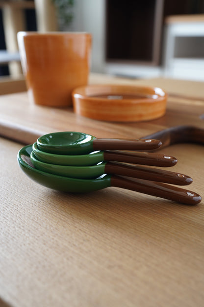 Cactus Ceramic Measuring Spoons and Cup Set