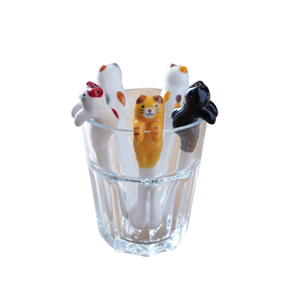 Cat Ceramic Coffee Spoon | ORAORA HOME