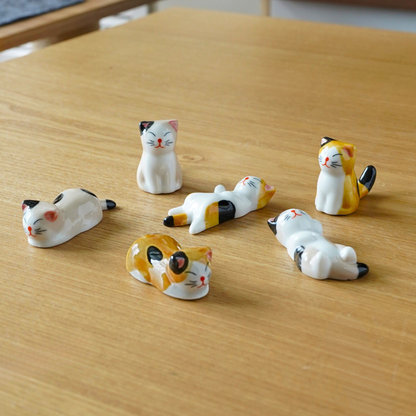 Cat Chopstick Rest 6 Poses | ORAORA HOME