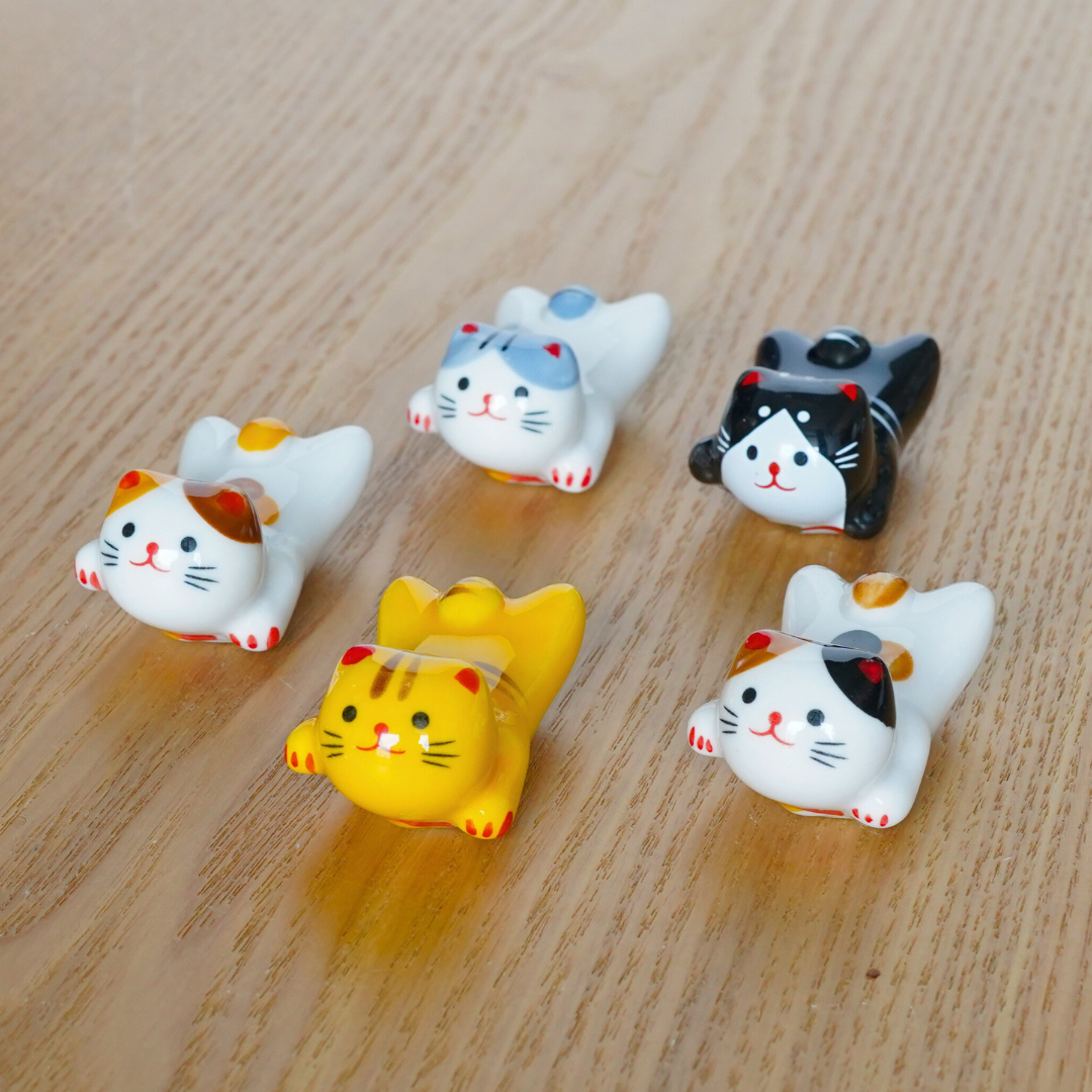 Cat Chopstick Rest 5 Standing | ORAORA HOME