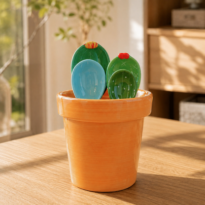 Cactus Measuring Set — Green & Blue
