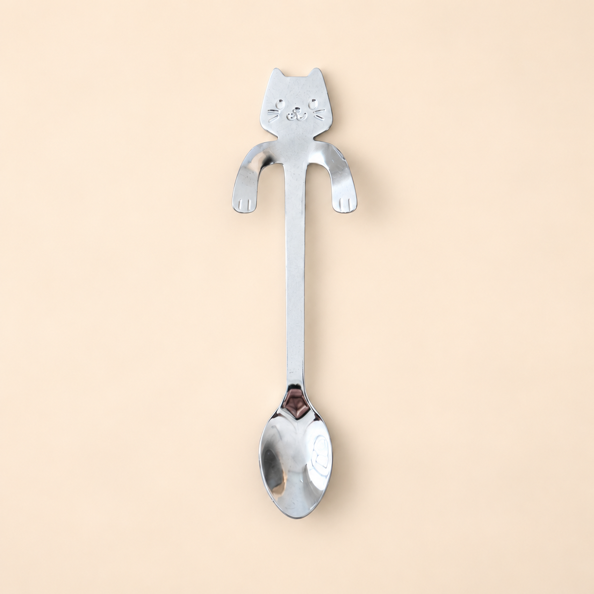 Cat Stainless Steel Coffee Spoon — Hanging Cup Edge Teaspoon