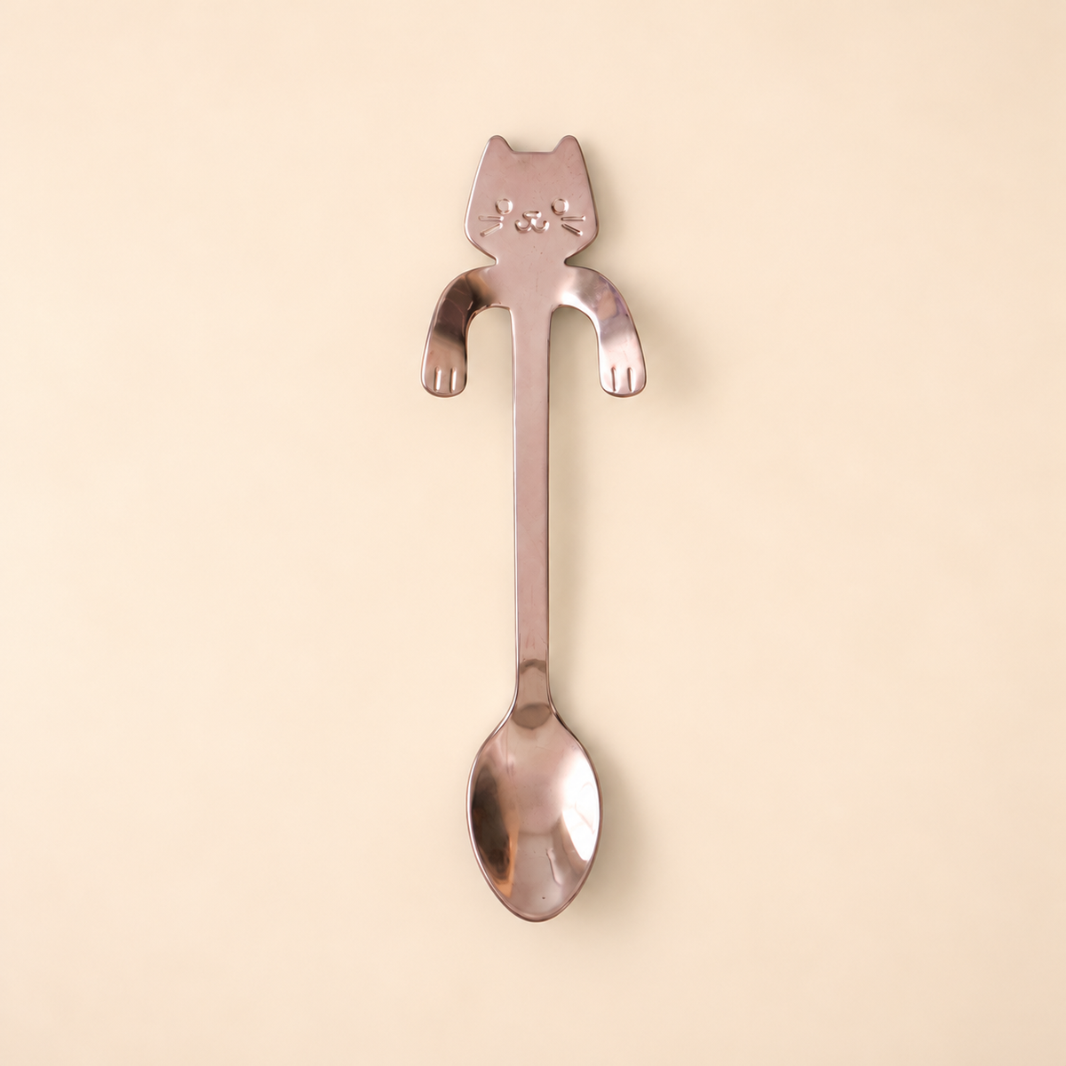 Cat Stainless Steel Coffee Spoon — Hanging Cup Edge Teaspoon