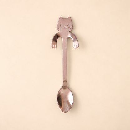 Cat Stainless Steel Coffee Spoon — Hanging Cup Edge Teaspoon