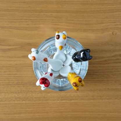 Cat Ceramic Coffee Spoon — ceramic cat hanging coffee teaspoon | ORAORA HOME