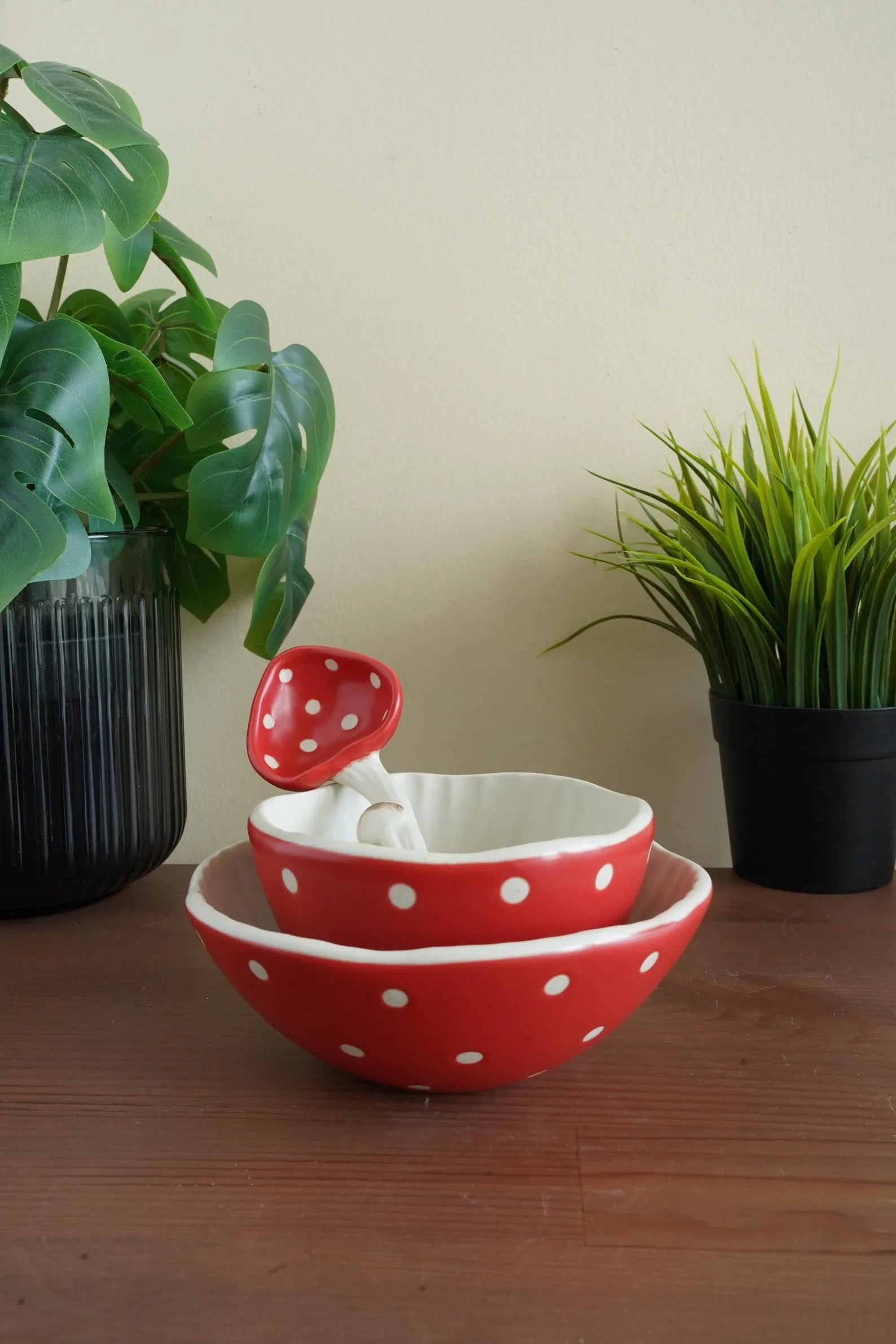 Mushroom Ceramic Small Bowl — cottagecore ceramic bowl gift | ORAORA HOME