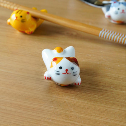 Cat Chopstick Rest 5 Standing — food-safe ceramic | ORAORA HOME