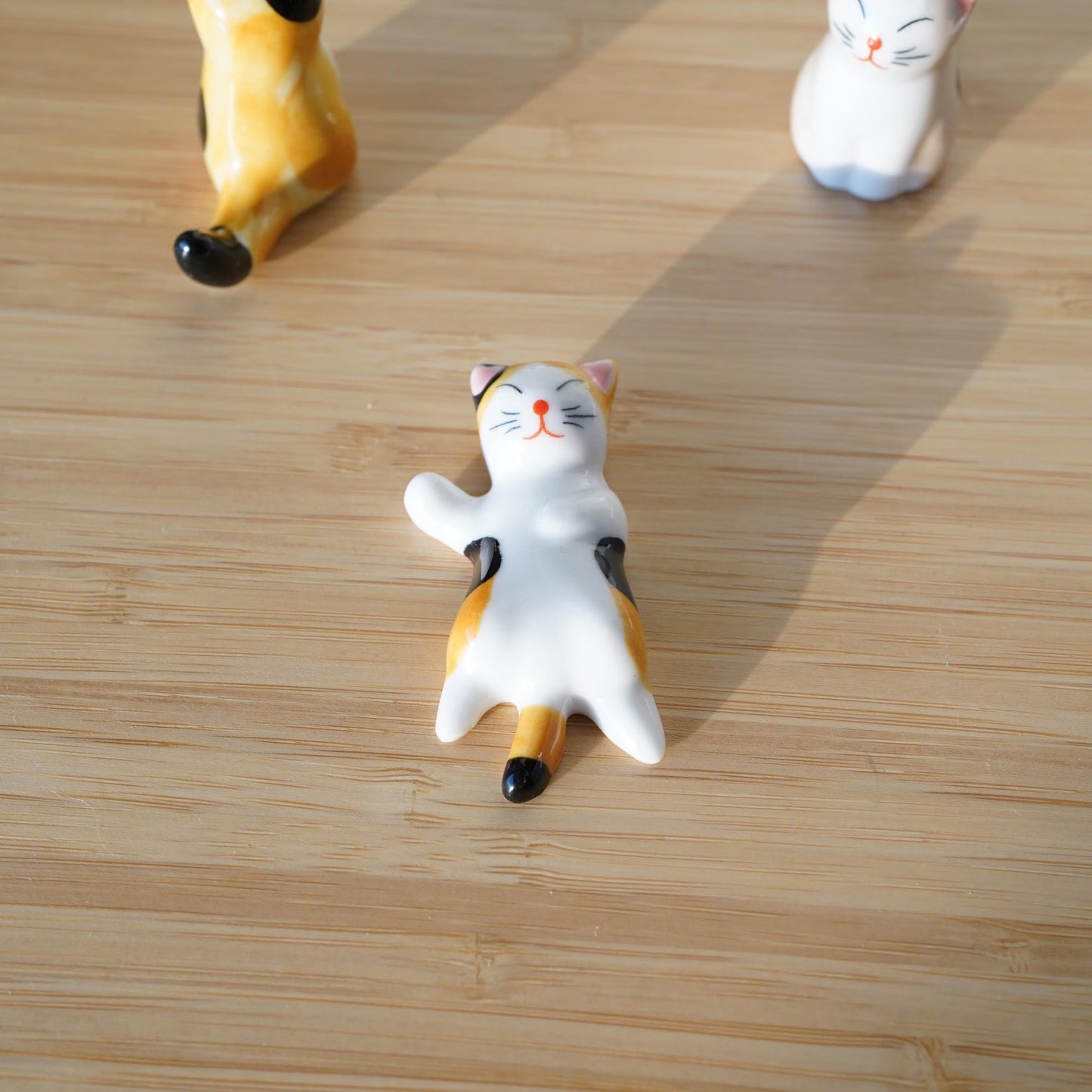 Cat Chopstick Rest 6 Poses — ceramic tableware | ORAORA HOME