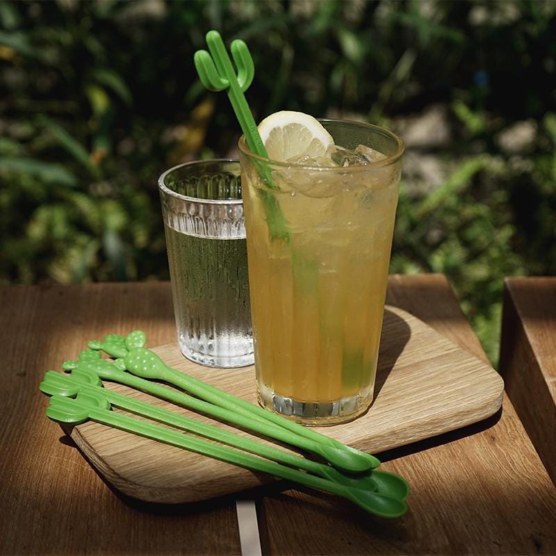 Cactus Stirring Spoon Set — kawaii ceramic gift | ORAORA HOME