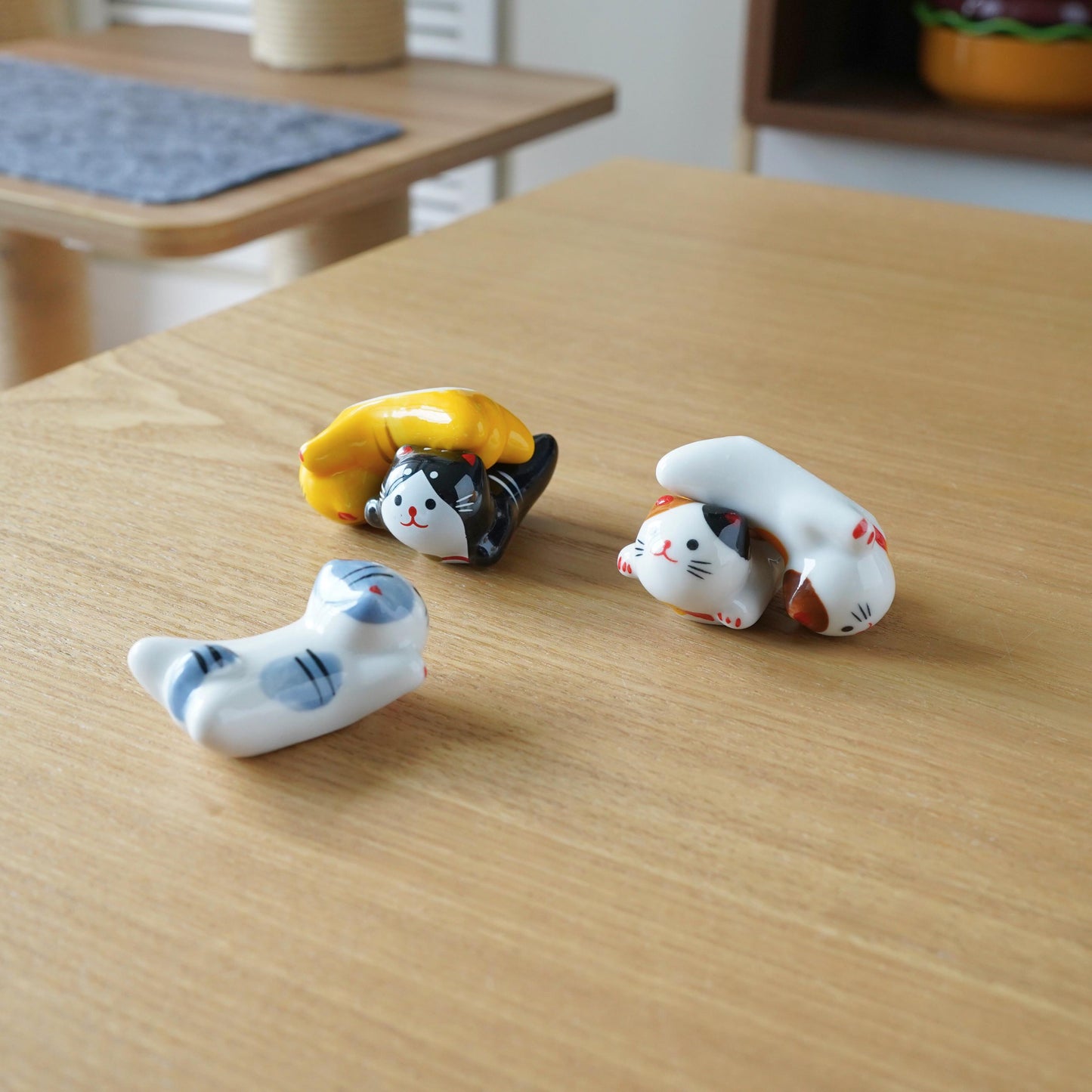 Cat Chopstick Rest 5 Standing — lifestyle photo | ORAORA HOME