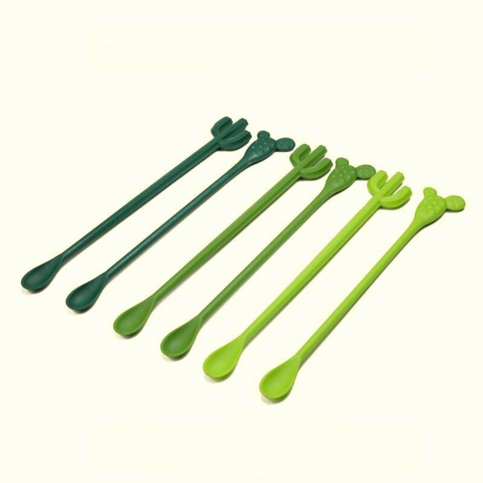 Cactus Stirring Spoon Set — ceramic cactus cocktail swizzle sticks | ORAORA HOME