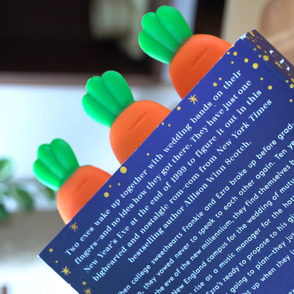Carrot Silicone Bookmark Set — silicone bookmark gift set | ORAORA HOME
