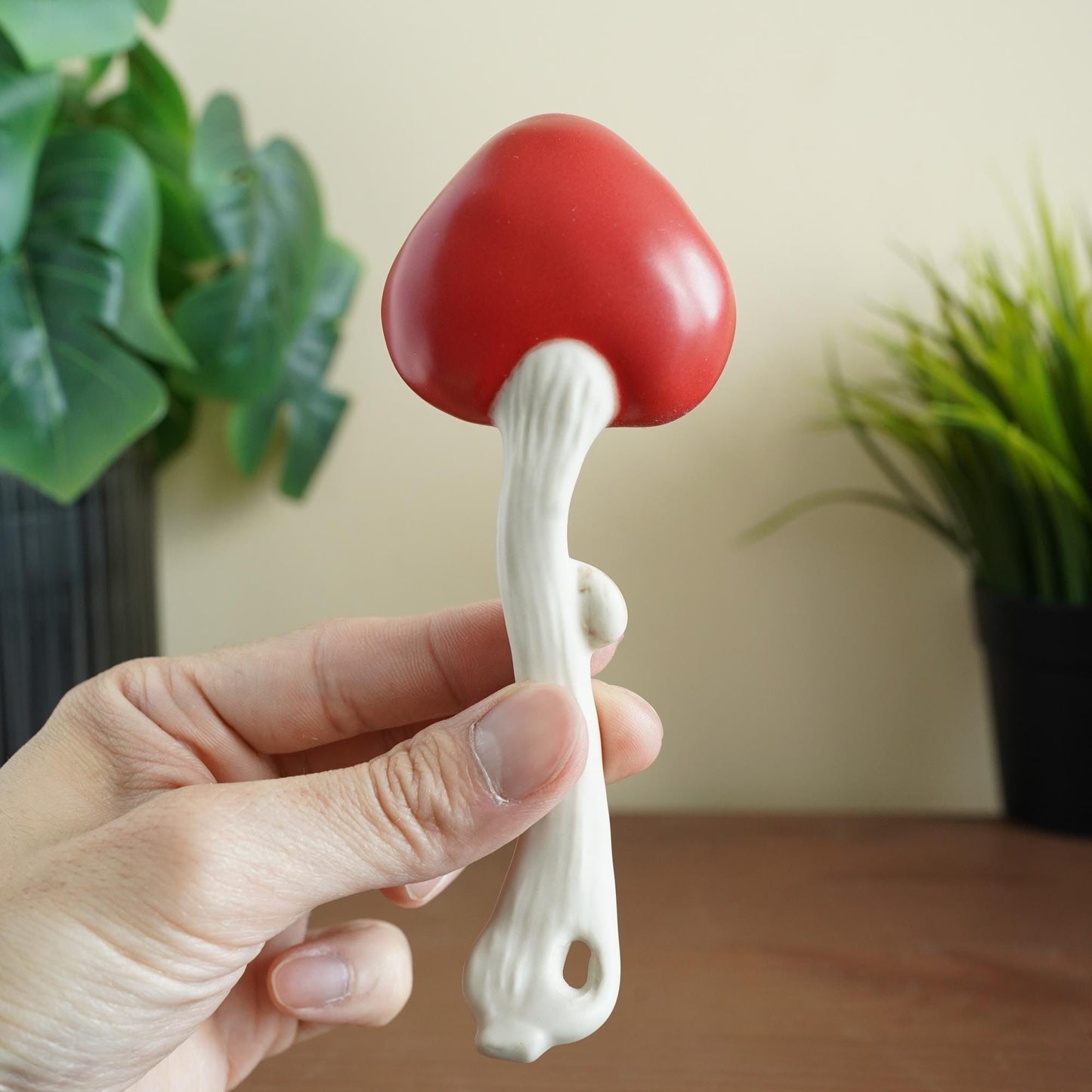 Mushroom Ceramic Spoon — handmade ceramic soup spoon | ORAORA HOME