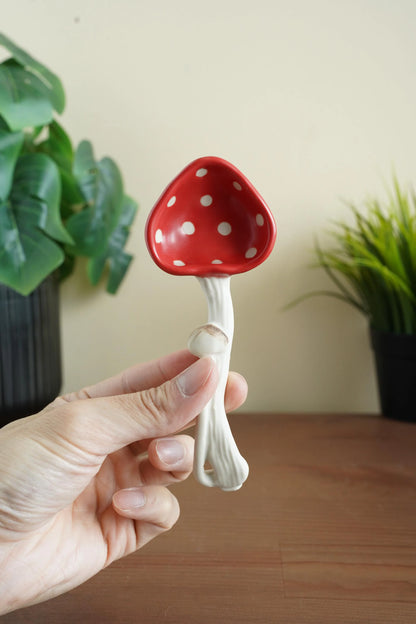 Mushroom Bowl Spoon Set — handmade ceramic mushroom tableware | ORAORA HOME