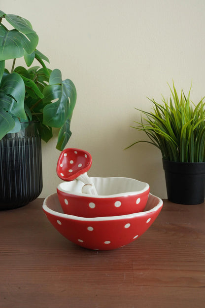 Mushroom Bowl Spoon Set | ORAORA HOME