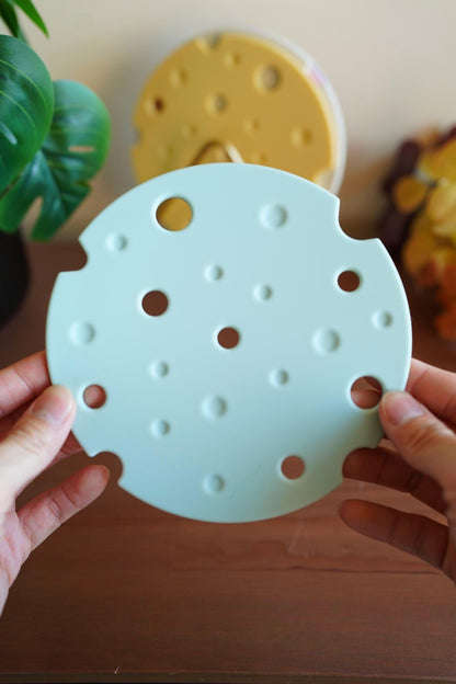 Cheese Silicone Trivet Green — kawaii kitchen gift | ORAORA HOME