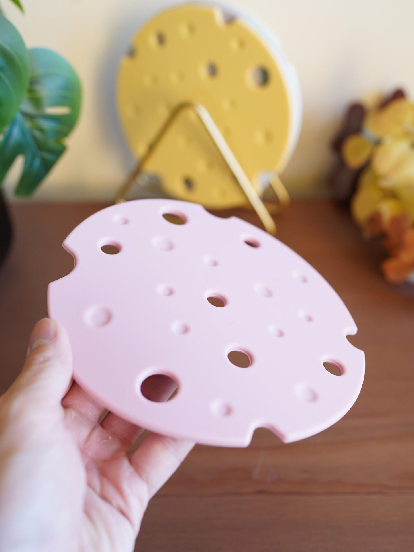 Cheese Silicone Trivet Pink — kawaii kitchen gift | ORAORA HOME