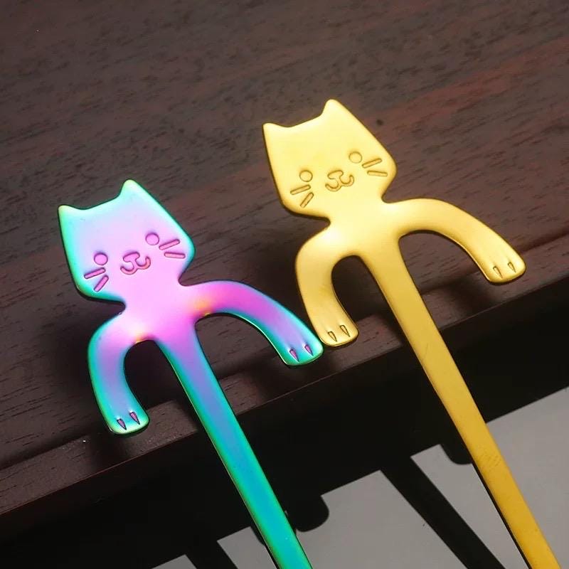 Cat Stainless Steel Coffee Spoon — coffee spoon gift | ORAORA HOME