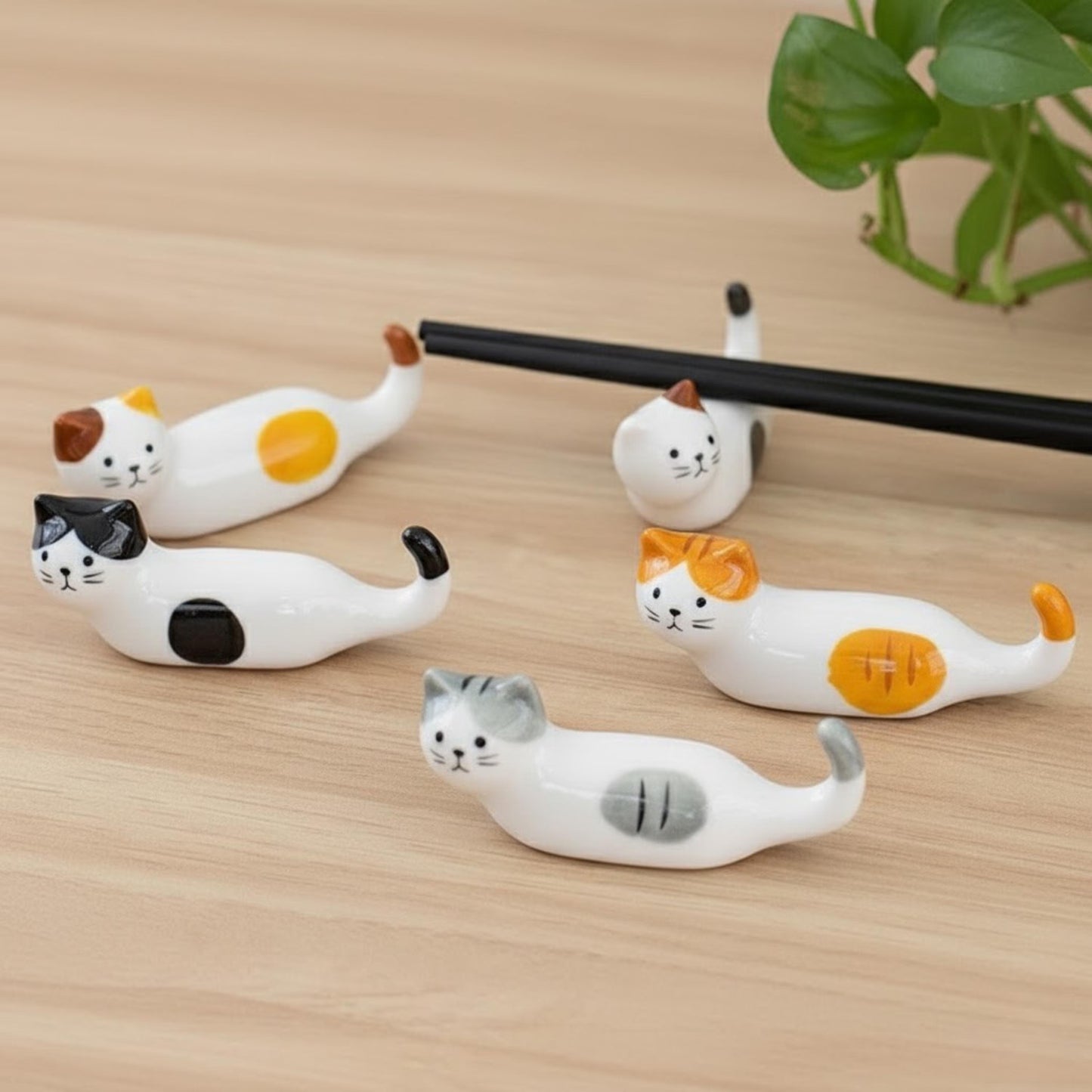 Cat Loaf Ceramic Chopstick Rest | ORAORA HOME