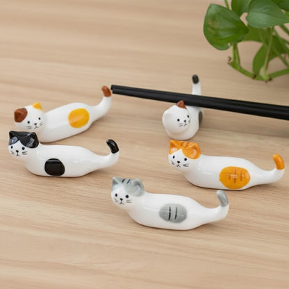 Cat Loaf Ceramic Chopstick Rest | ORAORA HOME