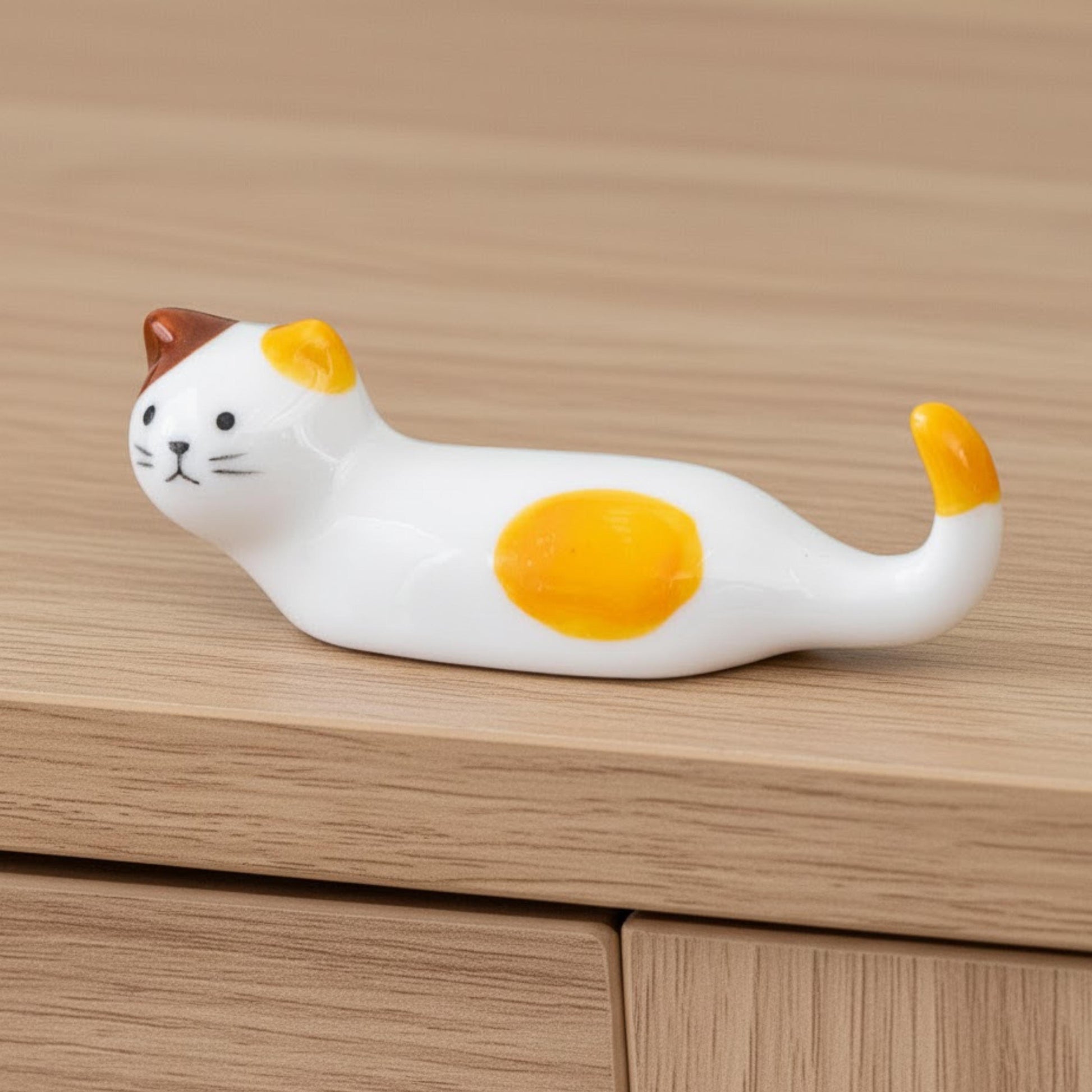 Cat Loaf Ceramic Chopstick Rest — ceramic tableware | ORAORA HOME