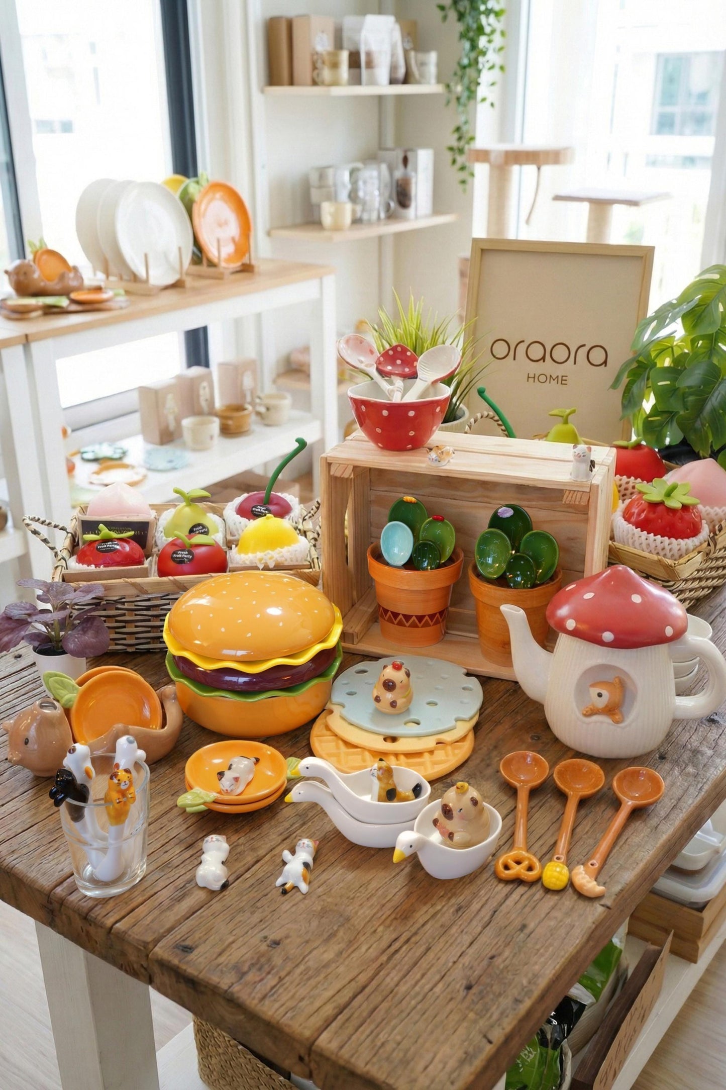 Mushroom Ceramic Spoon — ceramic spoon gift | ORAORA HOME