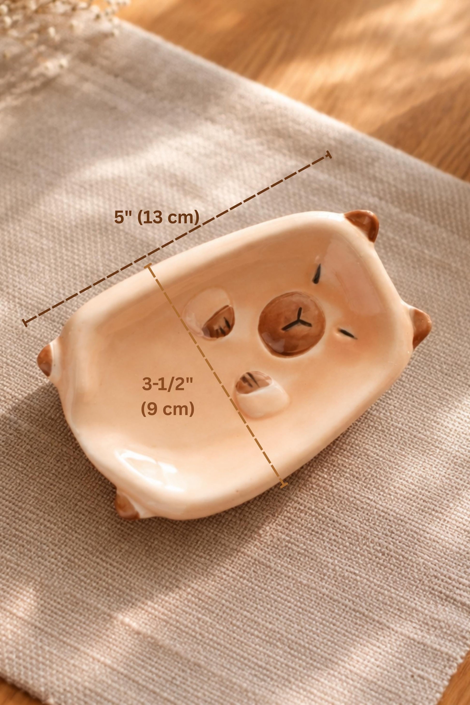 Capybara Soap Dish — ceramic capybara trinket tray | ORAORA HOME