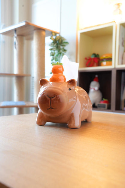Capybara Tissue Box Cover — lifestyle photo | ORAORA HOME