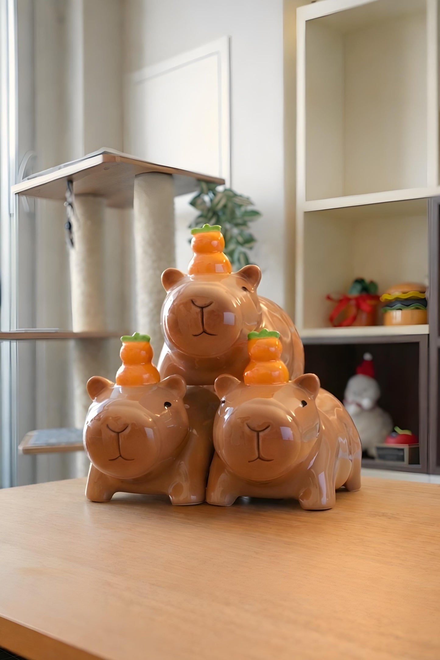 Capybara Tissue Box Cover — kawaii ceramic gift | ORAORA HOME