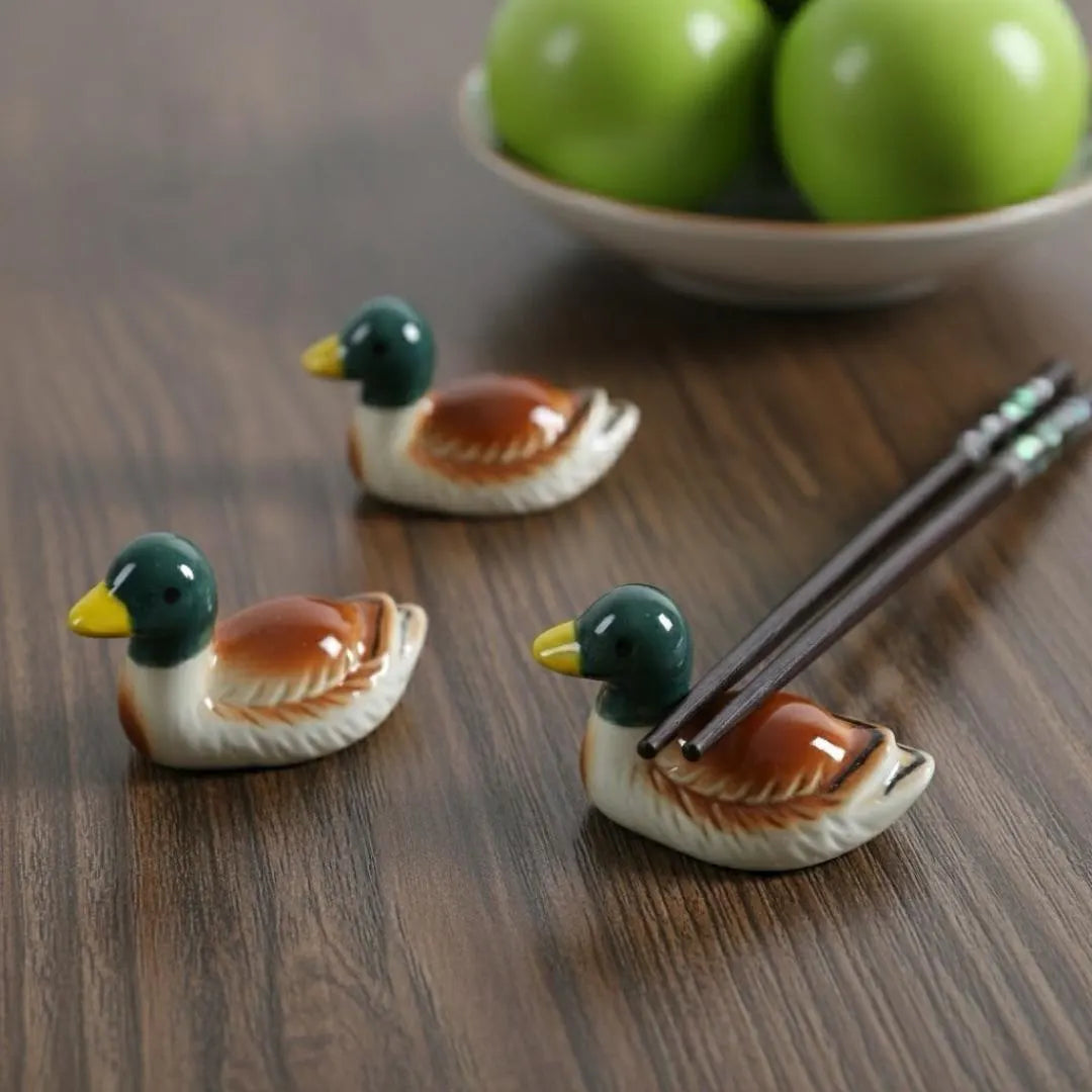 Duck Ceramic Chopstick Rest — kawaii ceramic gift | ORAORA HOME
