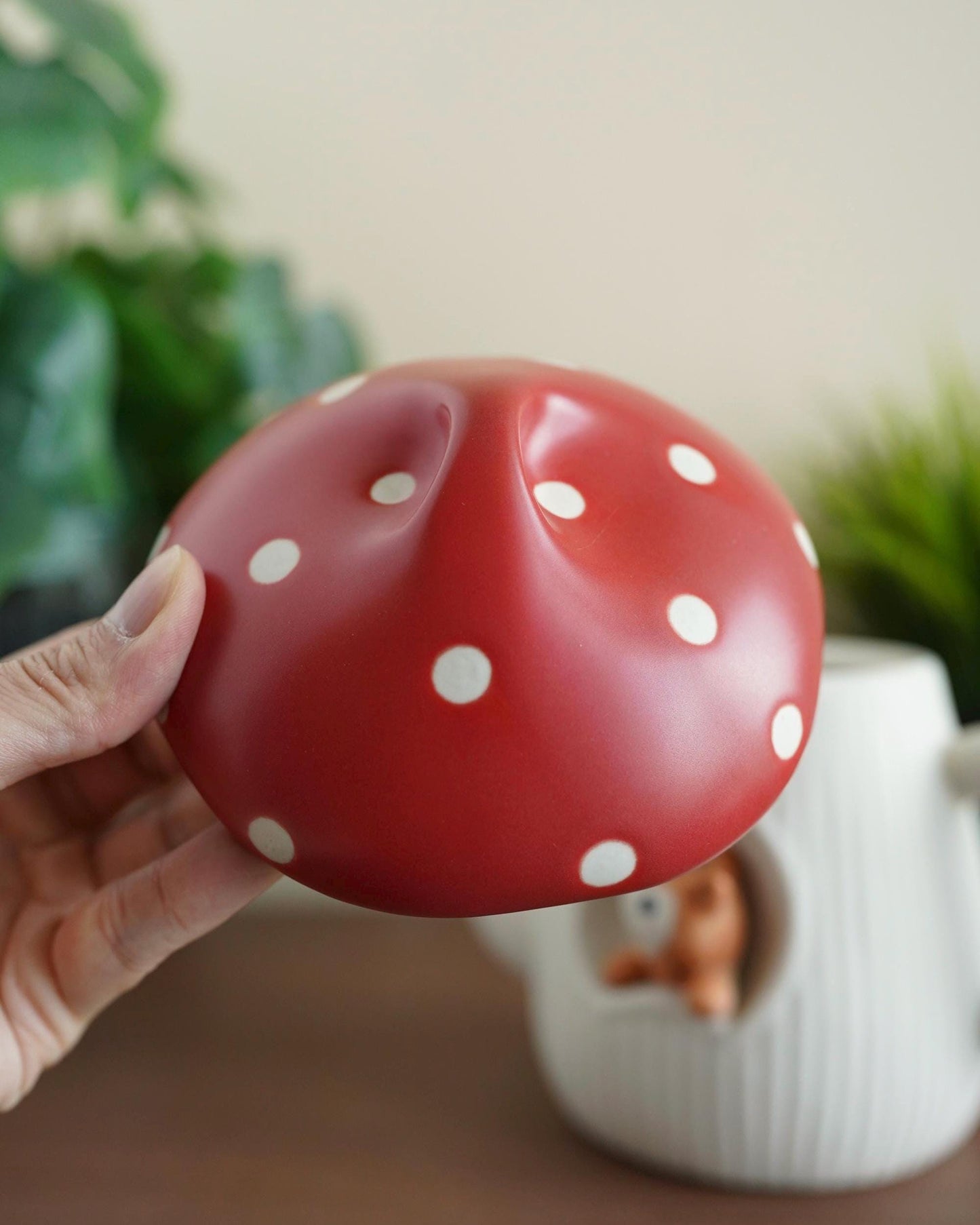 Mushroom Teapot with Squirrel — cottagecore teapot gift | ORAORA HOME