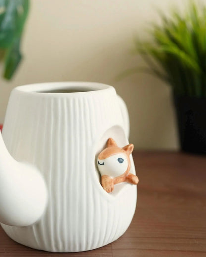 Mushroom Teapot with Squirrel — kawaii ceramic gift | ORAORA HOME