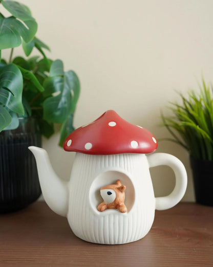 Mushroom Teapot with Squirrel | ORAORA HOME