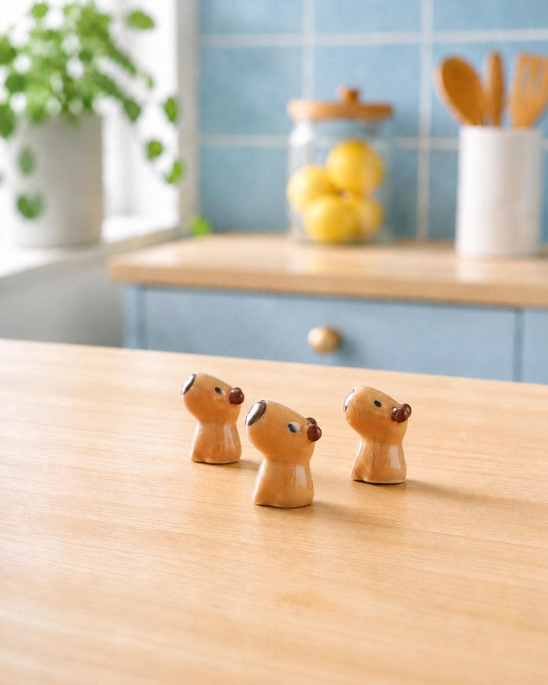Duck Capybara Chopstick Rest Set — Japanese kawaii design | ORAORA HOME