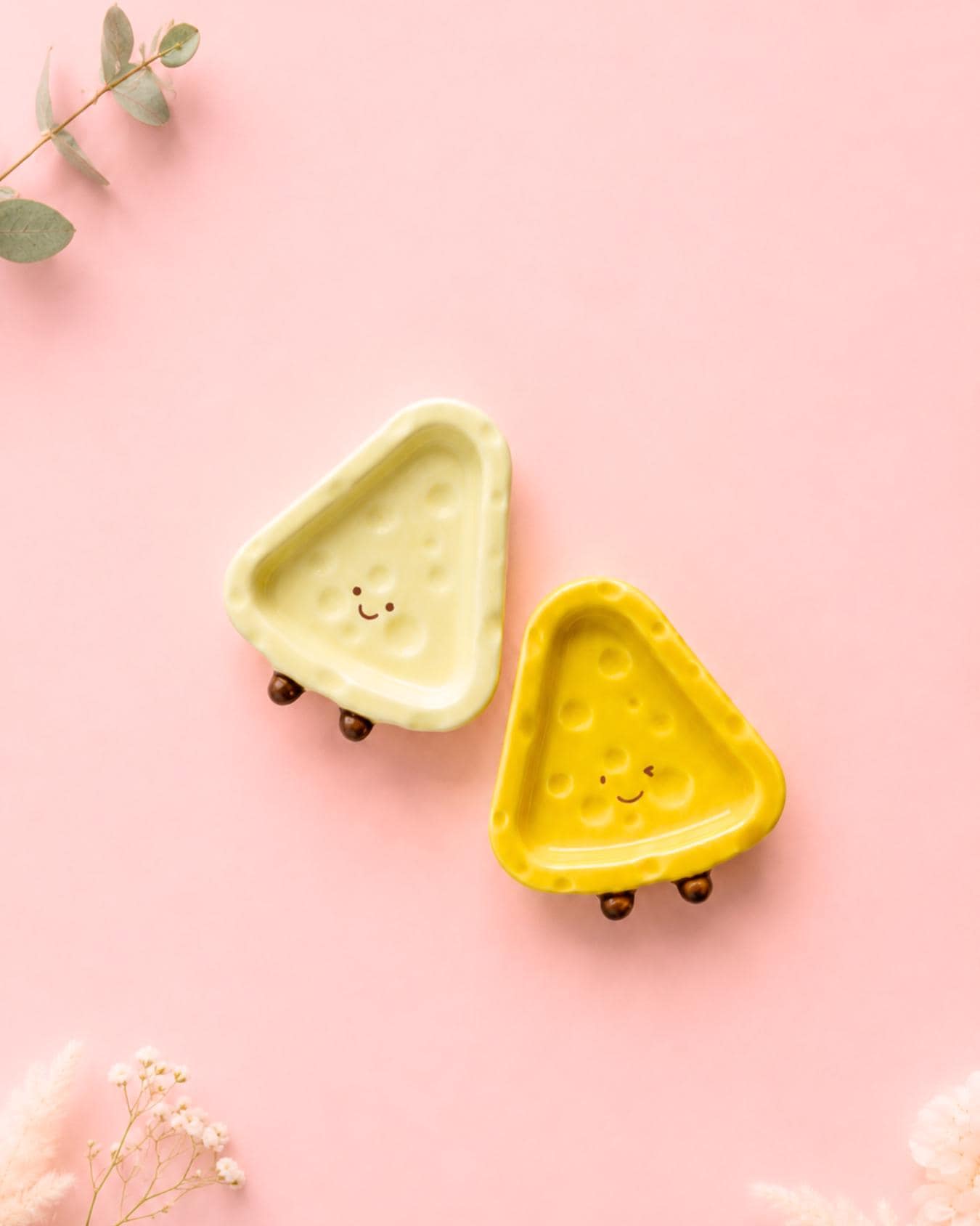 Cheese Slice Ceramic Dipping Dish — kawaii ceramic gift | ORAORA HOME