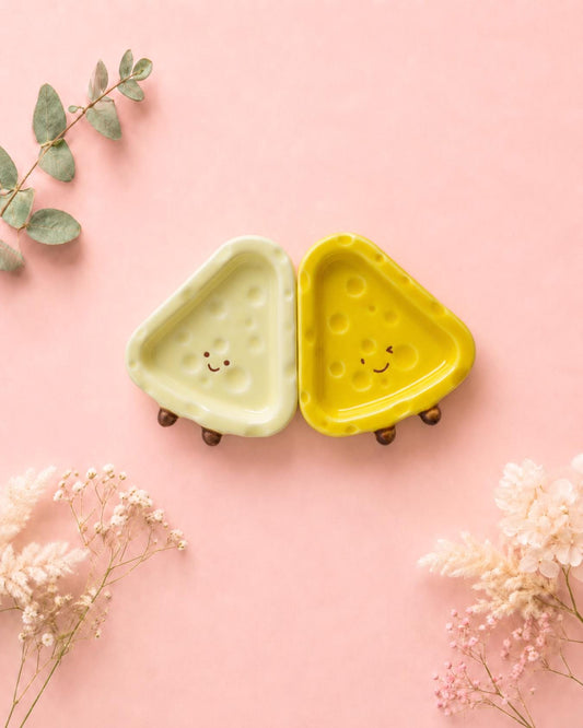 Cheese Slice Ceramic Dipping Dish | ORAORA HOME