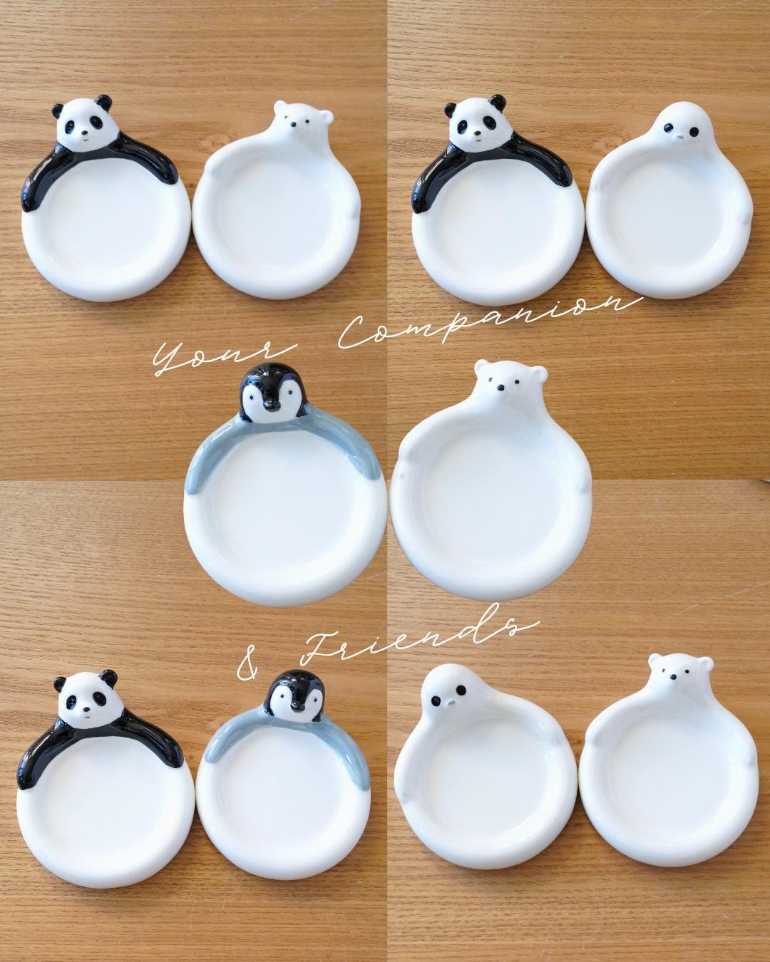 Animal Sauce Dish Set — kawaii ceramic gift | ORAORA HOME